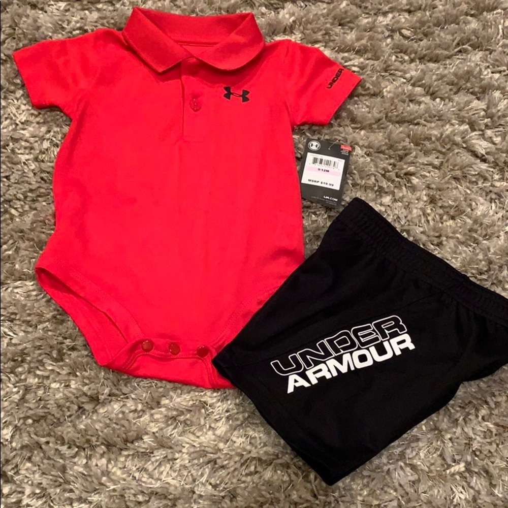 Kids under armor short set
